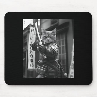 Tapis De Souris Funny Japonais Samurai Chat Mème Martial Arts Papa