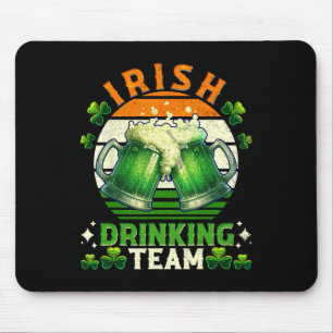 Tapis De Souris Funny Jour de la Saint Patrick Irish Beer Drick Te