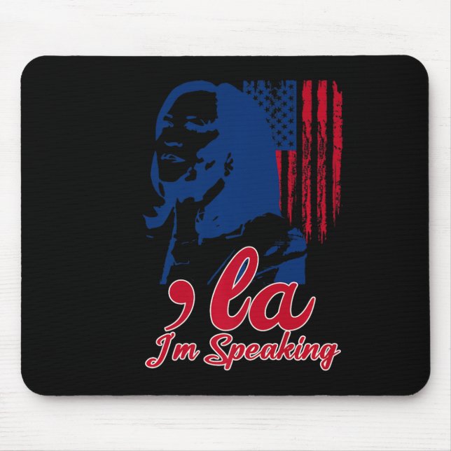 Tapis De Souris Funny Kamala Harris Comma La Im Parler (Devant)