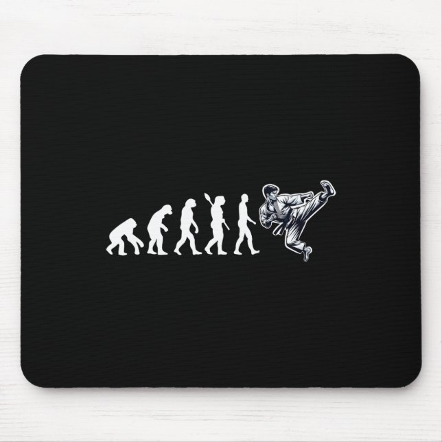 Tapis De Souris Funny Karate Evolution Martial Arts Lover Karate B (Devant)