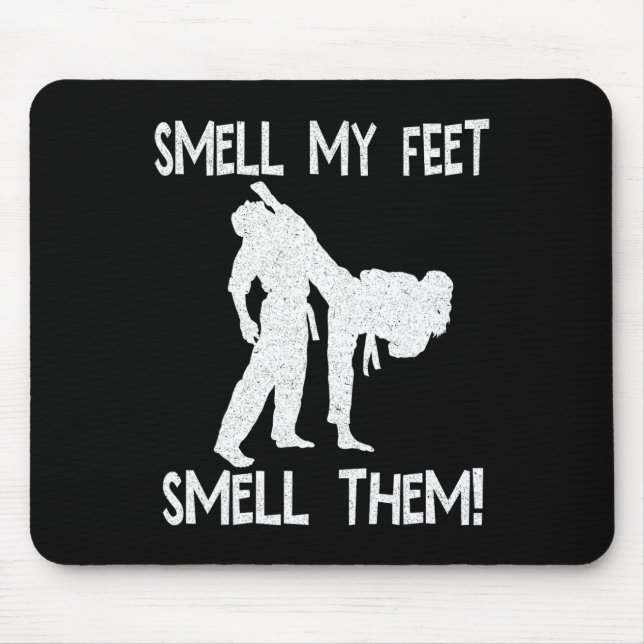 Tapis De Souris Funny Karate Sent Mes Pieds Les Sentent Pour Les H (Devant)