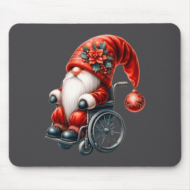 Tapis De Souris Funny Kids Wheelchair Santa Graphic For Men Christ (Devant)