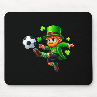 Tapis De Souris Funny Leprechaun Irish Soccer St Patricks Men Boy 
