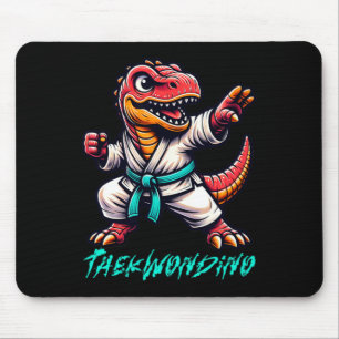 Tapis De Souris Funny Martial Arts Karate Taekwondo Dino Animal Cu