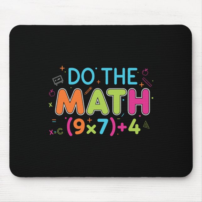 Tapis De Souris Funny Math Teacher Do The Math 67 Meme Six Seven S (Devant)