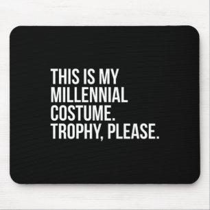 Tapis De Souris Funny Millennial Costume Concours Halloween Chemis