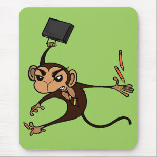 TAPIS DE SOURIS FUNNY MONKEY DE MOUSE VERTICALE