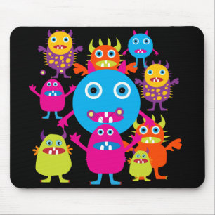 Tapis De Souris Funny Monster Bash Cute Creats Party