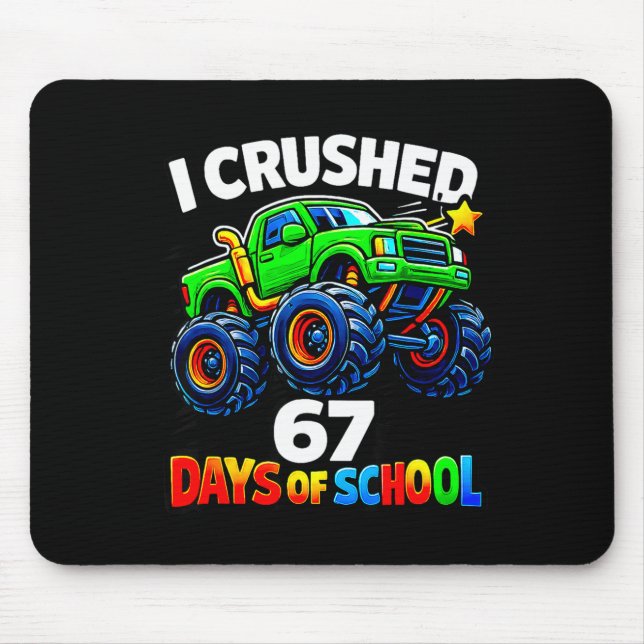 Tapis De Souris Funny Monster Truck Six Seven Meme Boys Kids Schoo (Devant)