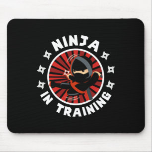 Tapis De Souris Funny Ninja En Formation Karate Lover Arts Martiau