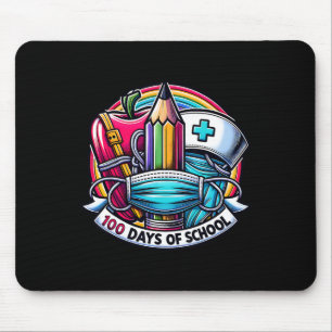 Tapis De Souris Funny Nurse Rainbow 100 Jours De Thé Étudiant À L'