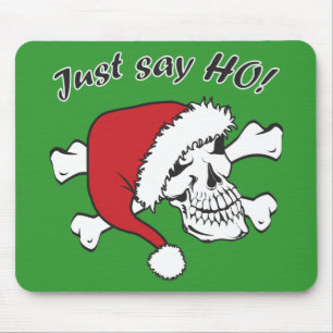 Tapis De Souris Funny Père Noël Skull