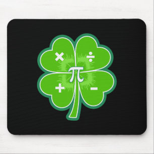 Tapis De Souris Funny Pi Day Math Patricks Day Chance Shamrock Ver