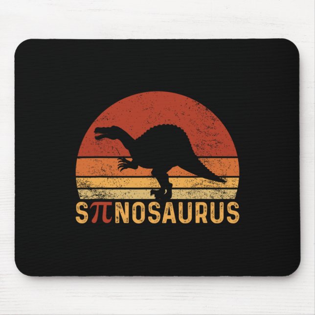 Tapis De Souris Funny Pi Day Pun Spinosaurus Dinosaur Math Teacher (Devant)