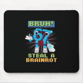 Tapis De Souris Funny Pixel Meme Bruh 67 Steal A Brainrot 