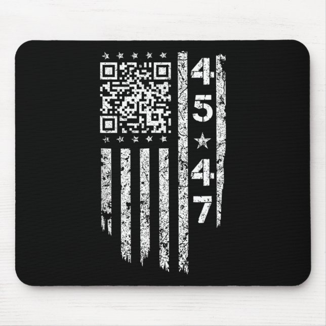 Tapis De Souris Funny Qr He back Président Trump Code (Devant)