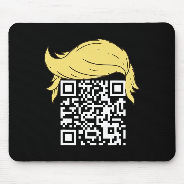Tapis De Souris Funny Qr Président Trump Dance Code 2 (Devant)