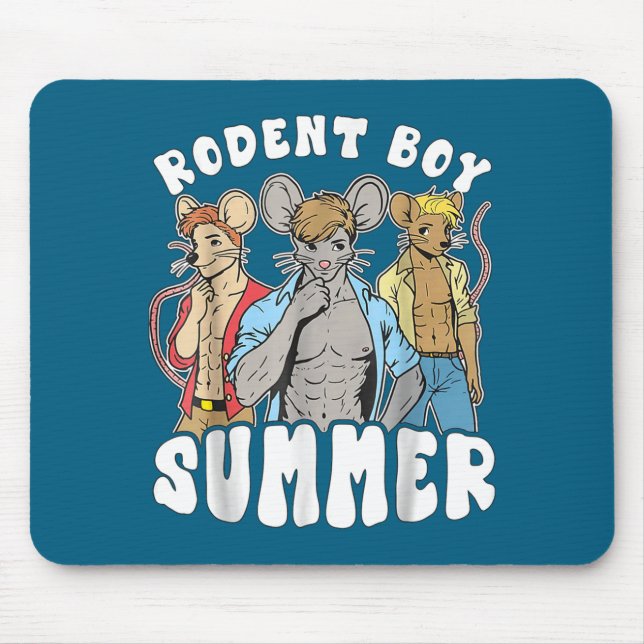 Tapis De Souris Funny Rat Lover Quote Rodent Boy Summer Cool Vacat (Devant)
