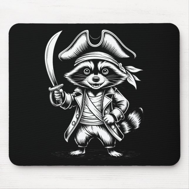Tapis De Souris Funny Rate Raccoon  (Devant)