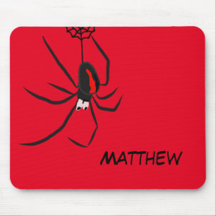 Tapis De Souris Funny Red Back Spider Spider Nom personnel
