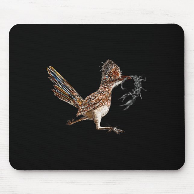 Tapis De Souris Funny Roadrunner Scorpion Road Runner Bird Hunter (Devant)