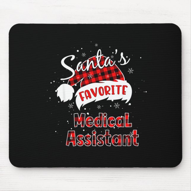 Tapis De Souris Funny Santa's Favorite Medical Istant Christmas Pa (Devant)
