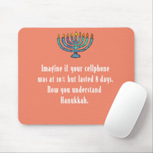Tapis De Souris Funny Sarcastic Hanukkah Chanukah Cellphone Quote