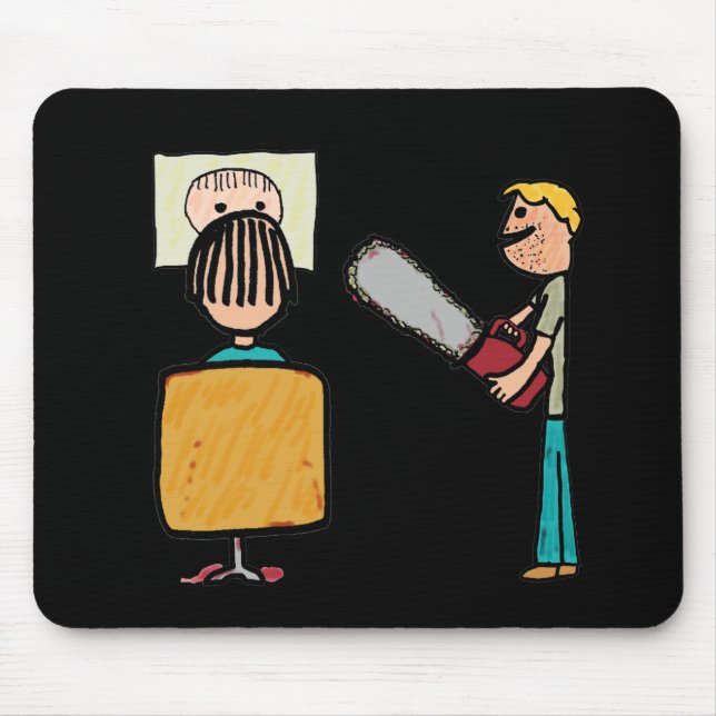 Tapis De Souris Funny Scary Barber Sweeney Todd (Devant)
