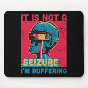 Tapis De Souris Funny Seizure - Ruban pourpre pour l'Epilepsie