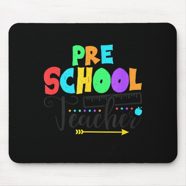Tapis De Souris Funny Short School Teacher Quote Saying Pre School (Devant)