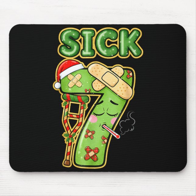 Tapis De Souris Funny Sick Seven Meme 67 Six Seven Santa Hat Chris (Devant)