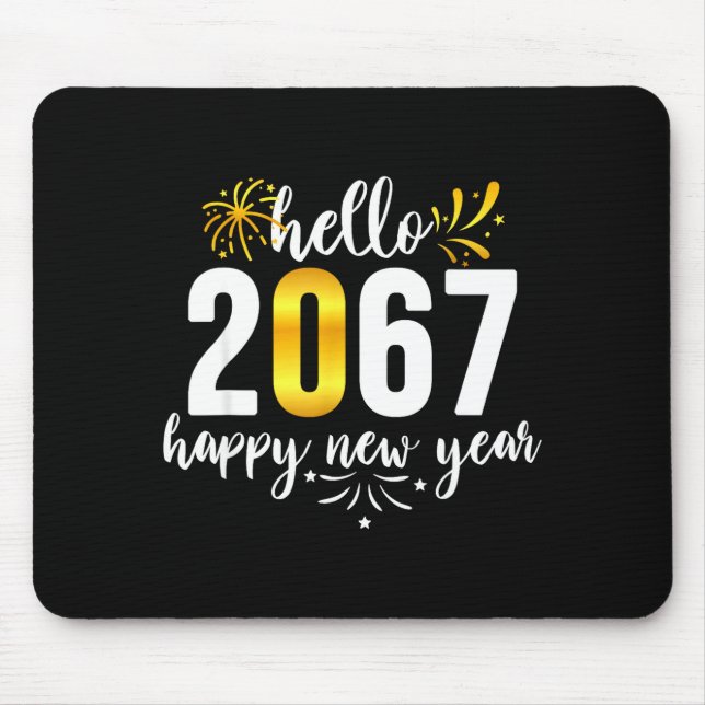 Tapis De Souris Funny Six Seven 67 Meme Happy New Year  (Devant)