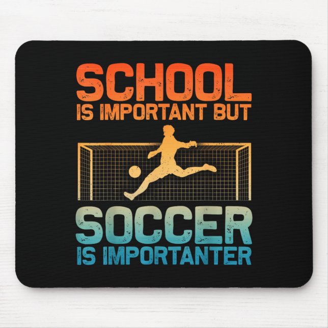 Tapis De Souris Funny Soccer Art For Boys Girls Men Women Gag Socc (Devant)