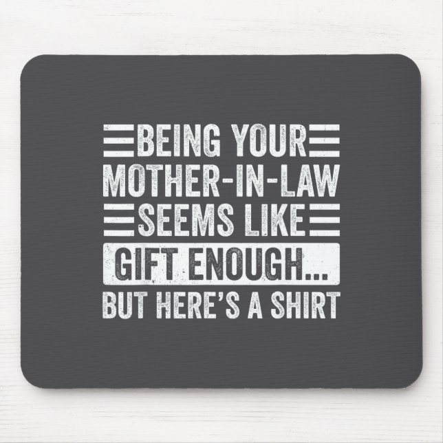 Tapis De Souris Funny Son In Law Sarcastic Humor Quote From Mother (Devant)