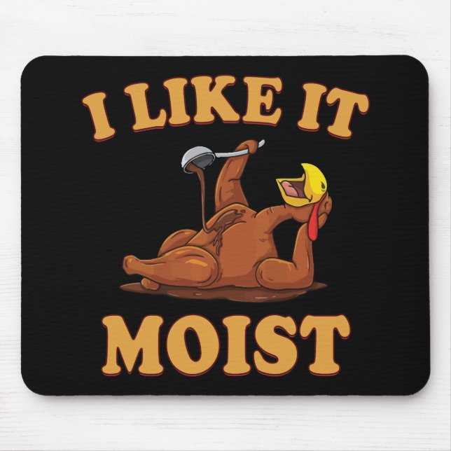 Tapis De Souris Funny Thanksgiving Foods Family Group Set I LIKE I (Devant)