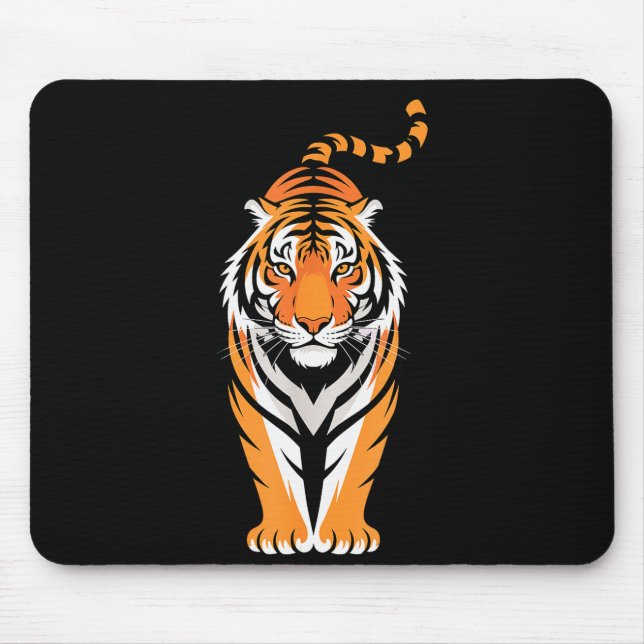 Tapis De Souris Funny Tiger Art For Men Women Boys Girls Animal Ti (Devant)