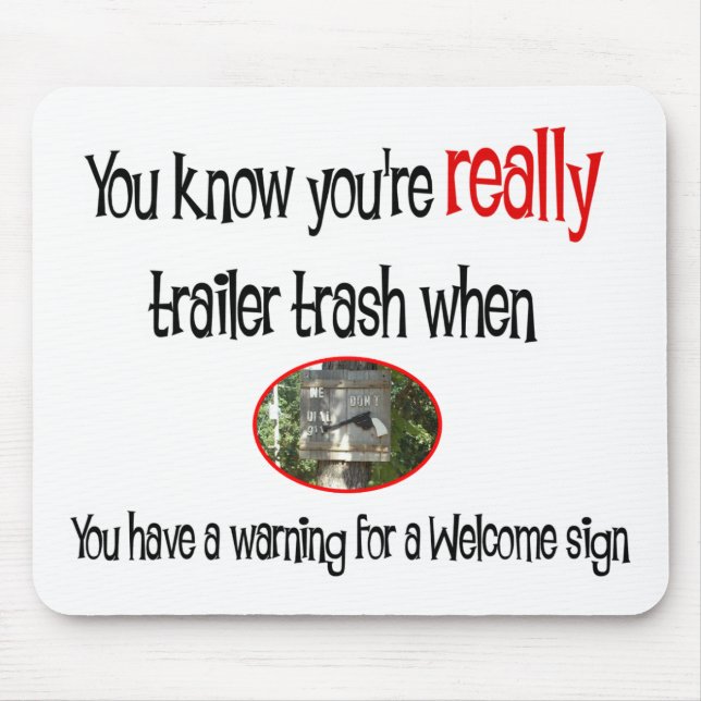 Tapis De Souris Funny Trailer Park (Devant)