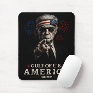 Tapis De Souris Funny Trump Golfe Des USA Amérique 2025 4 juillet