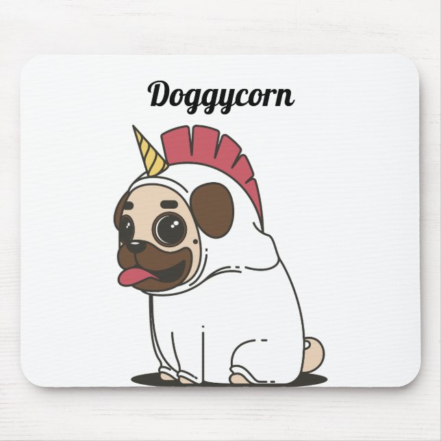 Tapis De Souris Funny Unicorn - Doggycorn (Devant)