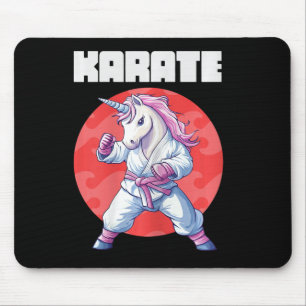 Tapis De Souris Funny Unicorn Karate Kid - Femmes Arts Martiaux Fi