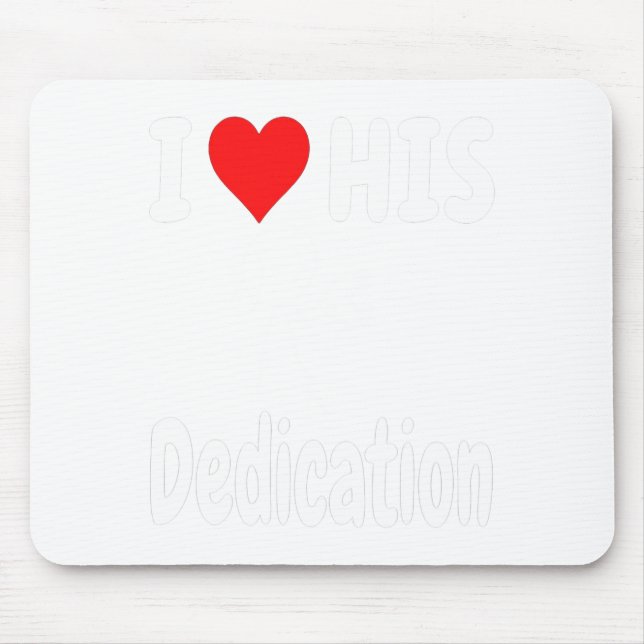 Tapis De Souris Funny Valentine's Day Couple Matching I Love His D (Devant)