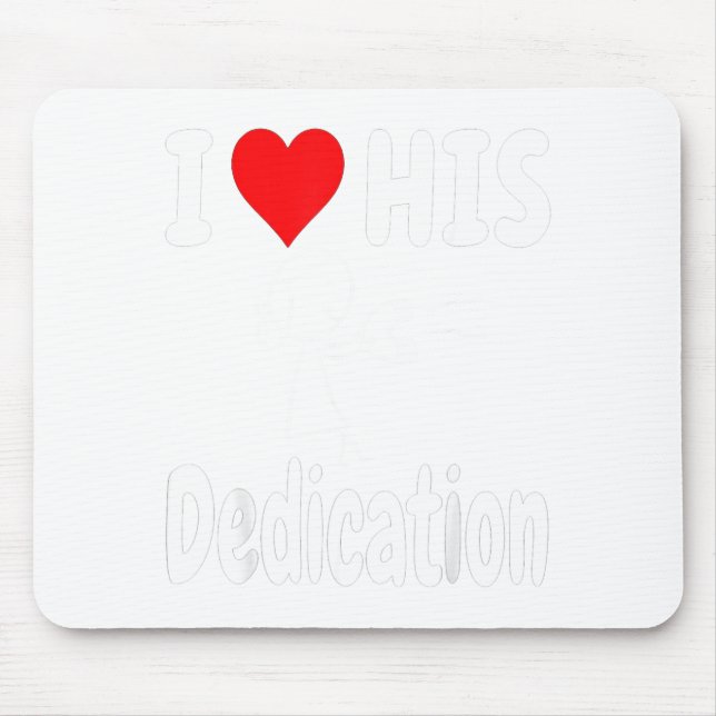 Tapis De Souris Funny Valentine's Day Couple Matching I Love His D (Devant)