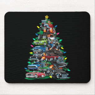 Tapis De Souris Funny Voiture Arbre de Noël Clic Muscle Voitures A