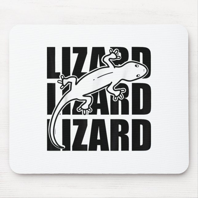 Tapis De Souris Funny Weirdcore Lizard Lizard Mème Animal W (Devant)
