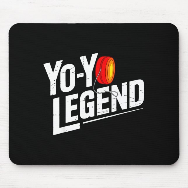 Tapis De Souris Funny Yoyo Player Legend Yo-yo Performer  (Devant)