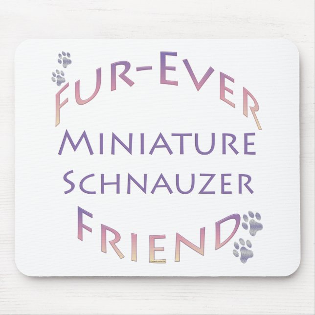 Tapis De Souris Furever de Schnauzer miniature (Devant)