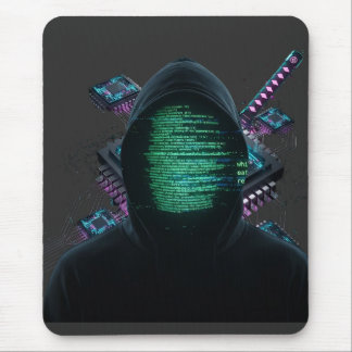 Tapis De Souris Fusion de technologie cybernétique - Katana Néon e