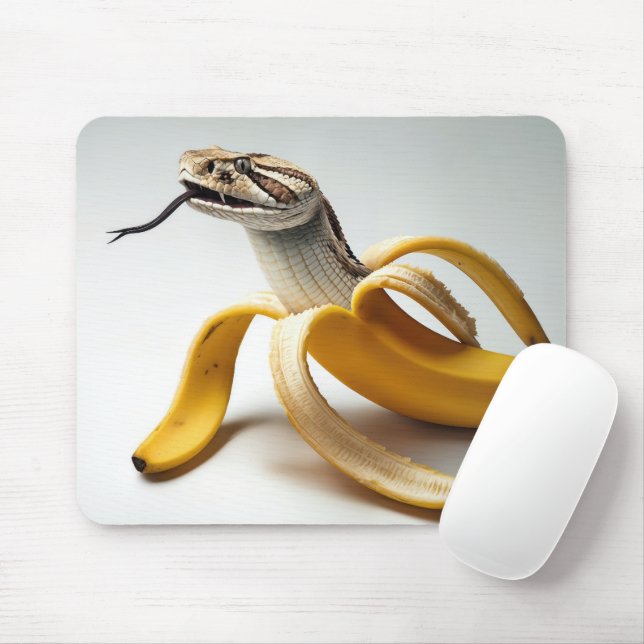 Tapis De Souris Fusion serpent et banane (Avec souris)