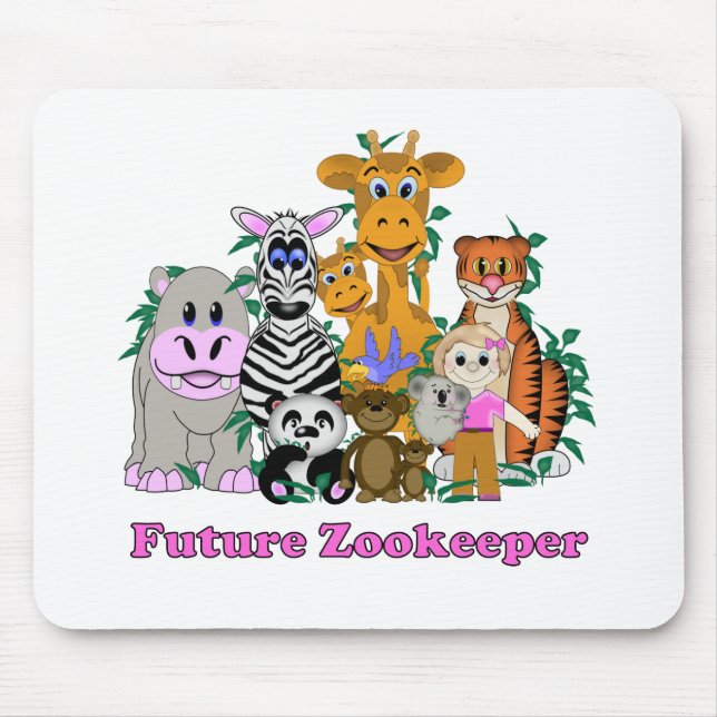 Tapis De Souris Futur gardienne de zoo (Devant)