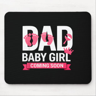 Tapis De Souris Futur papa d'une petite fille, papa pour la premiè
